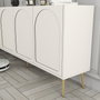 Hanah Home Lyon 80 Consola Crema y Oro 180x80x35cm